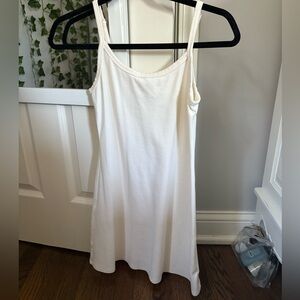 American Eagle Cream Cotton Basic Tank Dress